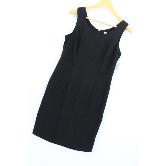Vintage S.L Fashions Petites Dress Women's Pullover Black Sleeveless Size 8P - Picture 2 of 7